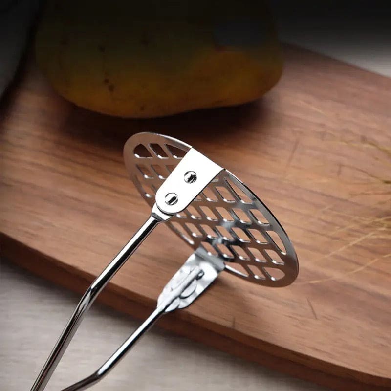 Metal Potato Masher, Rice Presser, Fruit Juice Maker, Potatoes Mud Pusher, Smooth Musher Crusher, Kitchen Accessories Metal Potato Masher, Rice Presser, Fruit Juice Maker, Potatoes Mud Pusher, Smooth Musher Crusher, Kitchen Accessories